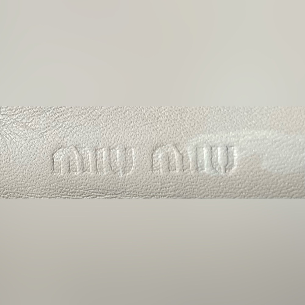 Miu Miu Vintage Authentic Cream Crocodile-Embossed Kiss-Lock/Snappy Snap Wallet - Picture 16 of 17